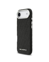 Karl Lagerfeld Grained PU Repeated Logo MagSafe Case Защитный чехол для iPhone Air / чёрный