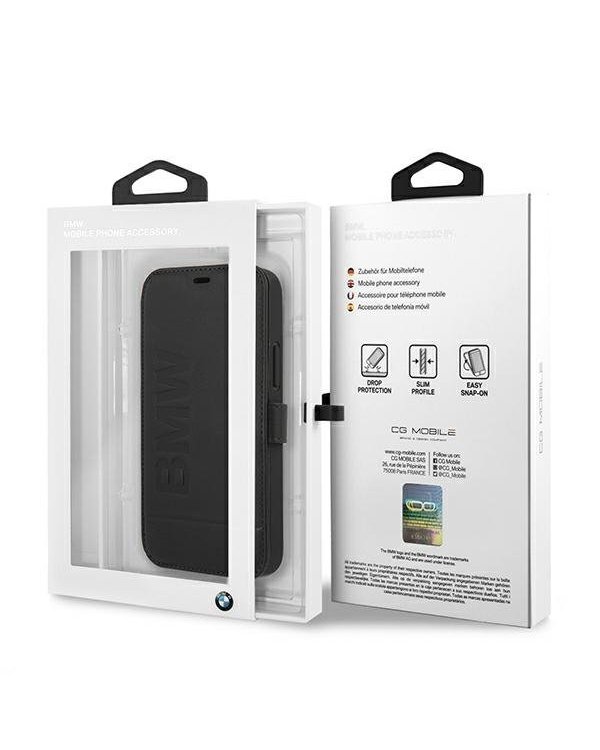 BMW BMFLBKP12SSLLBK Чехол-Книжка для Apple iPhone 12 Mini
