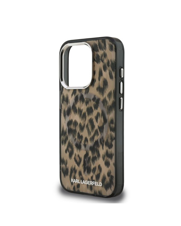 Karl Lagerfeld IML Leopard MagSafe Case Чехол для Apple iPhone 15 Pro
