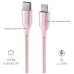 Swissten Textile II USB-C - Lightning Kабель для передачи данных и зарядки 1.5m