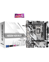 Asrock H610M-HDV M.2+ D5 Материнская плата Micro-ATX / Intel H610 / LGA1700 / DDR5