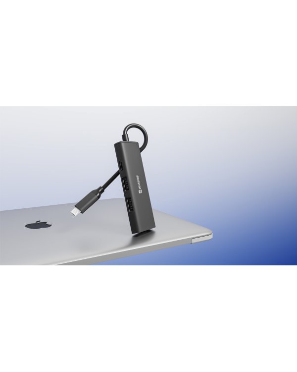 Swissten 4in1 USB-C Hub Многопортовая док-станция 100W / HDMI 4K / 2x USB-A