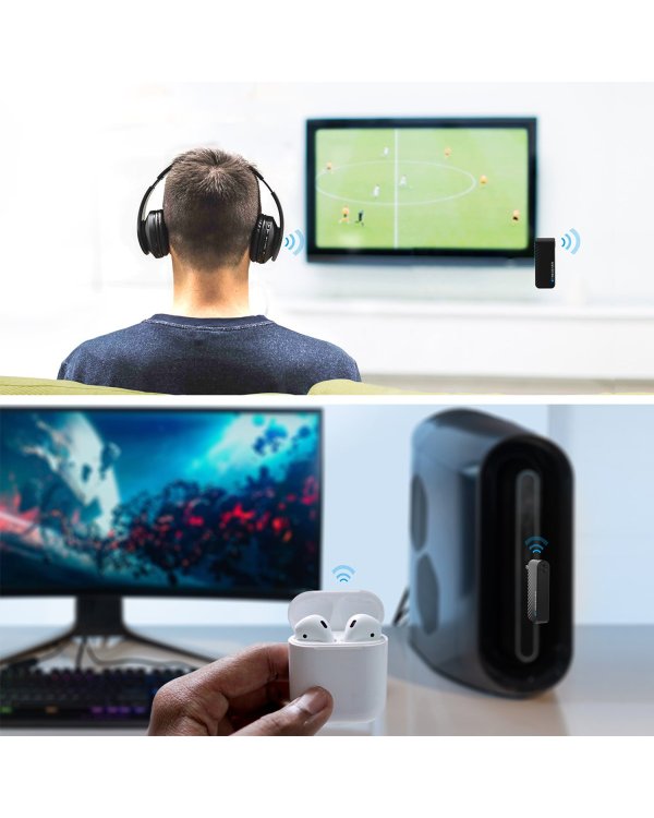 Дополнительное изображение книги «4smarts Bluetooth Audio Trnasmitter B9 Аудио Адаптер / 2 x Jack 3.5mm»