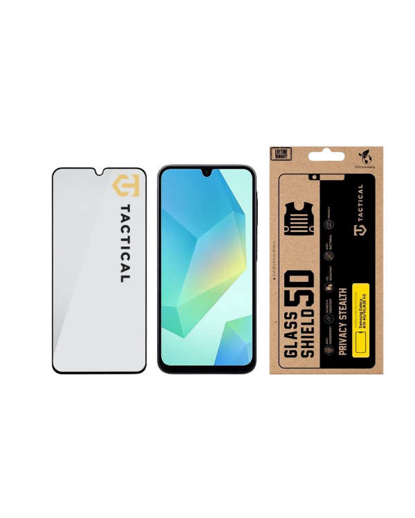Tactical Glass Shield Privacy Stealth 5D Защитное стекло для Samsung Galaxy A16 4G/5G/A26 5G / чёрный
