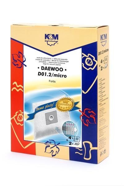 K&M oдноразовые мешки для пылесосов DAEWOO (4шт) K&M oдноразовые мешки для пылесосов DAEWOO (4шт)