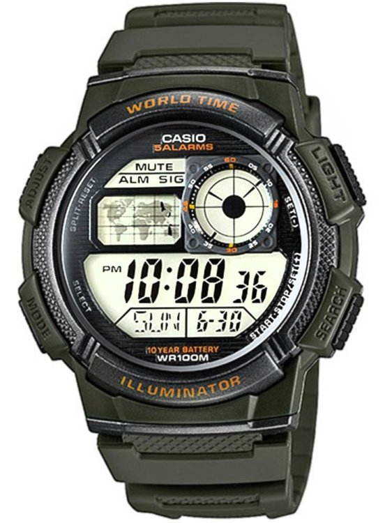 CASIO AE-1000W-3AVDF Мужские часы