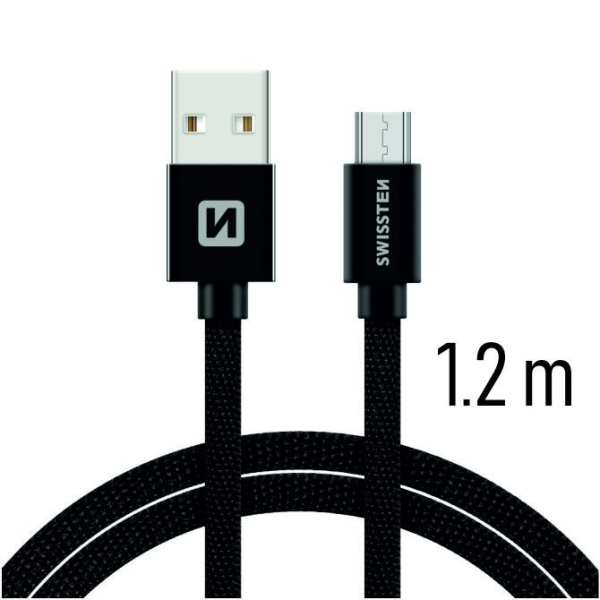 Swissten Textile Quick Charge Универсальный Micro USB Кабель данных 1.2m