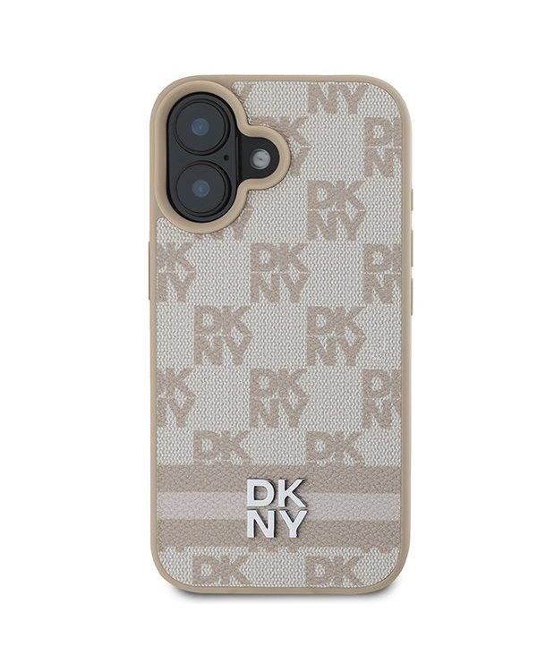 DKNY Checkered Pattern & Printed Stripes Защитный Чехол для Apple iPhone 16