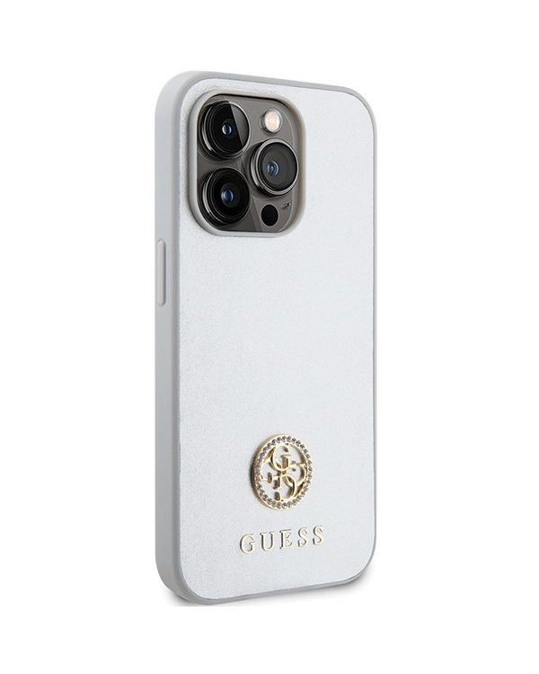 Guess Strass Metal Logo Back Case Защитный Чехол для Apple iPhone 15 Pro Max