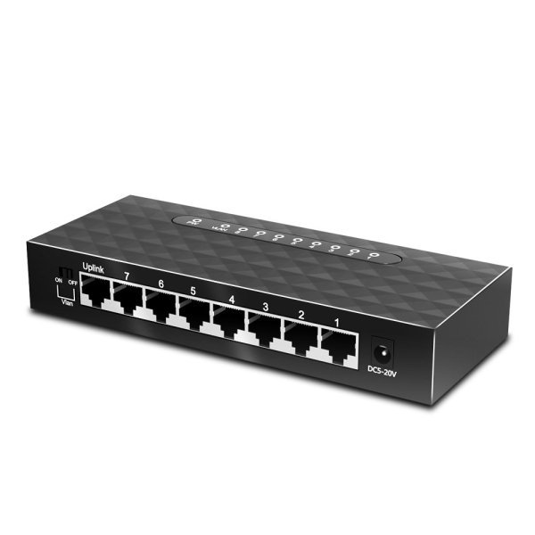 EDUP EP-SG7810 Network Switch 8 port 10/100/1000mbps / RTL8370N / VLAN EDUP EP-SG7810 Network Switch 8 port 10/100/1000mbps / RTL8370N / VLAN