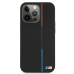 BMW Коллекция M BMHCP13XTRTBK Back Case Кожанный Чехол для телефона Apple iPhone 13 Pro Max Черный
