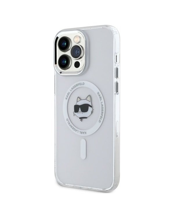Karl Lagerfeld KLHMP13XHLSCHH IML Metal Choupette Head Чехол для Apple iPhone 13 Pro Max