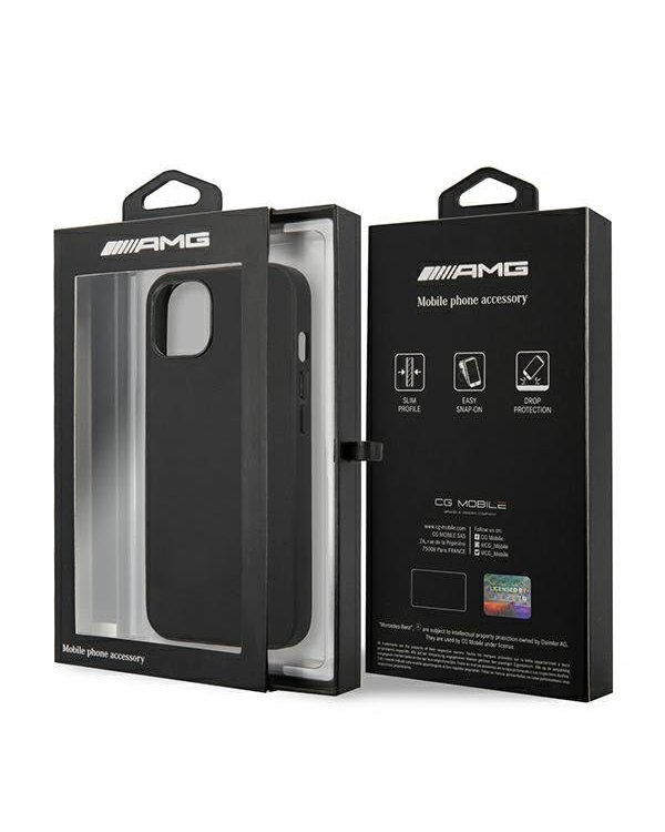 AMG AMHCP13SDOLBK Back Case Кожанный Чехол для телефона Apple iPhone 13 Mini Черный
