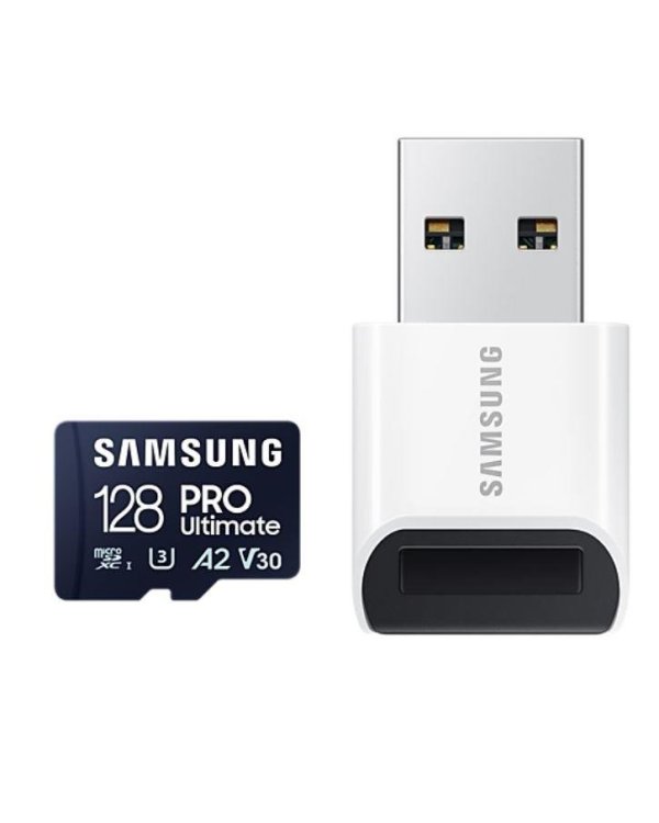 Samsung  PRO Ultimate microSDXC 128GB + Считыватель