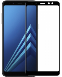 TFT Full Glue 5D Tempered Glass Coveraged with Frame Защитное стекло для экрана Samsung A730 Galaxy A8 Plus (2018) Черное