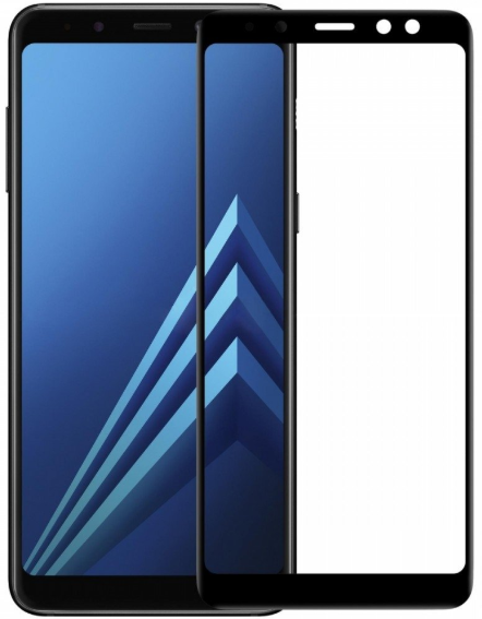 TFT Full Glue 5D Tempered Glass Coveraged with Frame Защитное стекло для экрана Samsung A730 Galaxy A8 Plus (2018) Черное