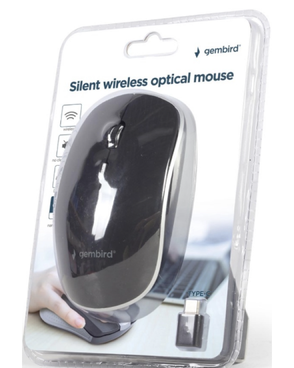 Gembird Silent Беспроводная Компьютерная Мышь Type-C