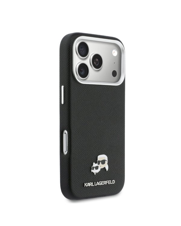 Karl Lagerfeld PU Karl and Choupette Heads Pins MagSafe Case Чехол для Apple iPhone 17 Pro Max