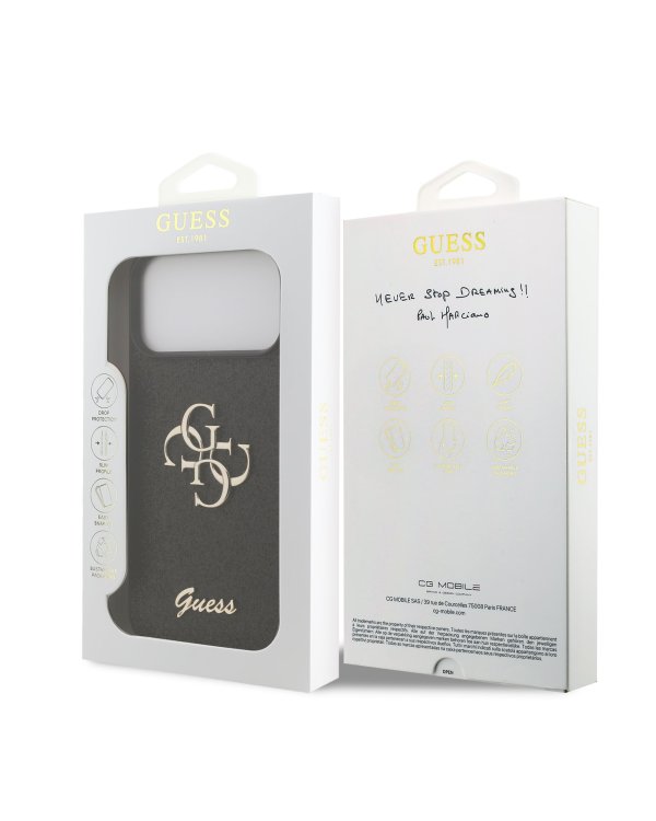 Дополнительное изображение книги «Guess PU Fixed Glitter 4G Metal Logo Case Чехол для Apple iPhone 17 Pro Max»