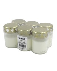 Candela Могильные Свечи С Цоколями 6шт White