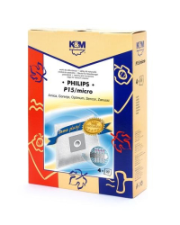 K&M oдноразовые мешки для пылесосов PHILIPS / CONCEPT / SENCOR / ZANUSSI (4шт)