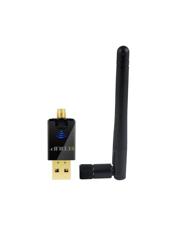 EDUP EP - AC1607 Двухдиапазонный 600 Mbps USB WiFi-адаптер 2,4 ГГц / 5,8 ГГц / с внешней антенной