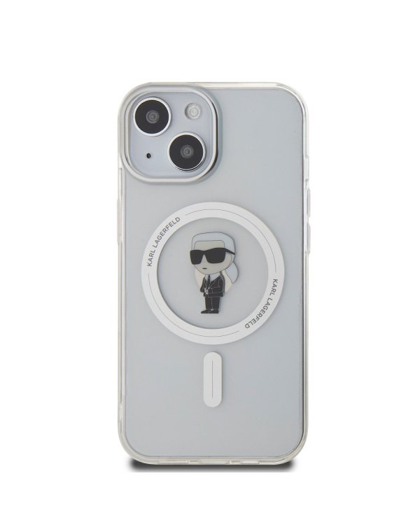 Karl Lagerfeld IML Ikonik MagSafe Case Защитный чехол для iPhone 15 / прозрачный