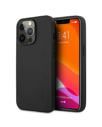 AMG AMHCP13XDOLBK Back Case Кожанный Чехол для телефона Apple iPhone 13 Pro Max Черный