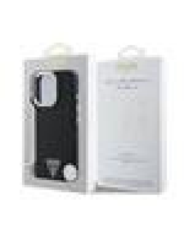 Guess PU Grained Triangle Logo MagSafe Case Защитный чехол для iPhone 16 Pro Max / чёрный