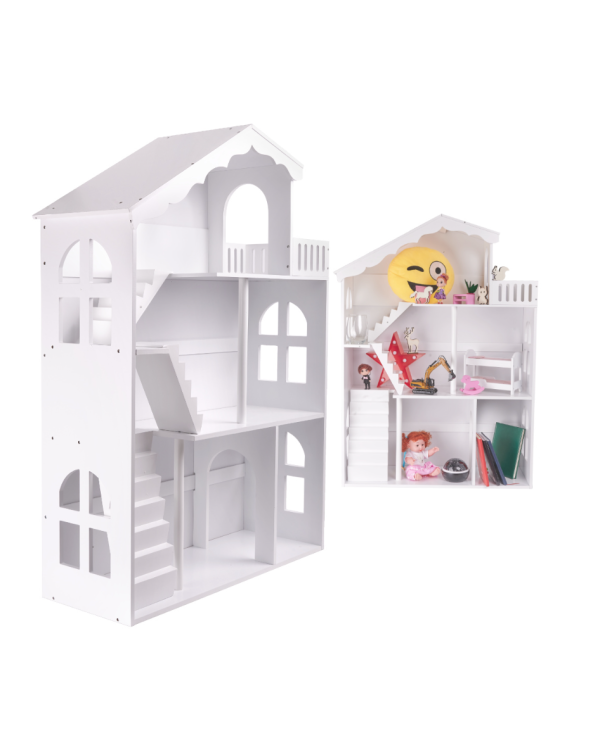 LULILO Деревянный Трёхэтажный Кукольный домик 116cm