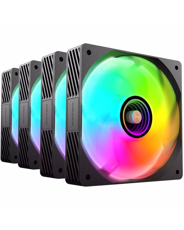 Mars Gaming MFSI4KIT Комплект 4x вентиляторов для ПК 120мм ARGB