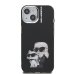 Karl Lagerfeld IML Aquarelle Karl and Choupette Защитный чехол для iPhone 15 / чёрный