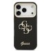 Guess PU Grained 4G Logo Stand Camera Frame Case Защитный чехол для iPhone 17 Pro / чёрный
