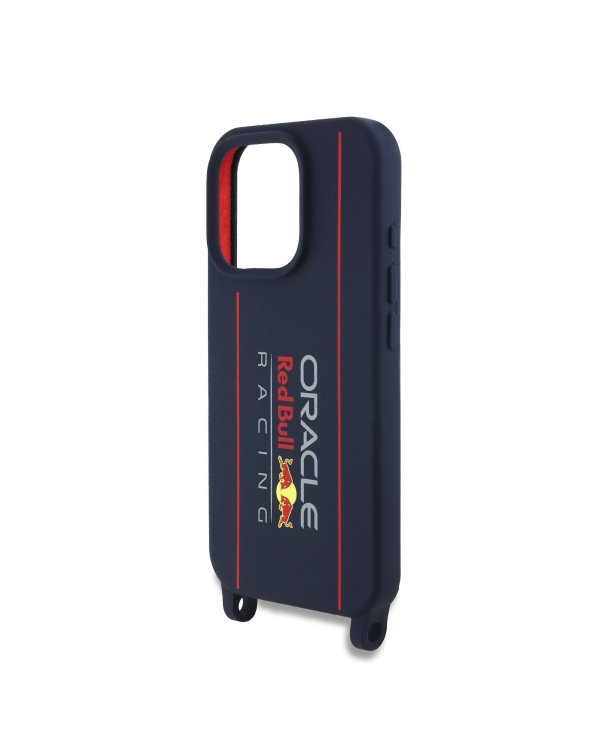 Red Bull Silicone Vertical Logo MagSafe Case + Crossbody Strap Чехол и ремешок через плечо для Apple iPhone 16 Pro Max