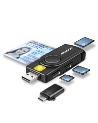 Axagon CRE-SMP2A Smart ID Reader + SD / microSD / SIM