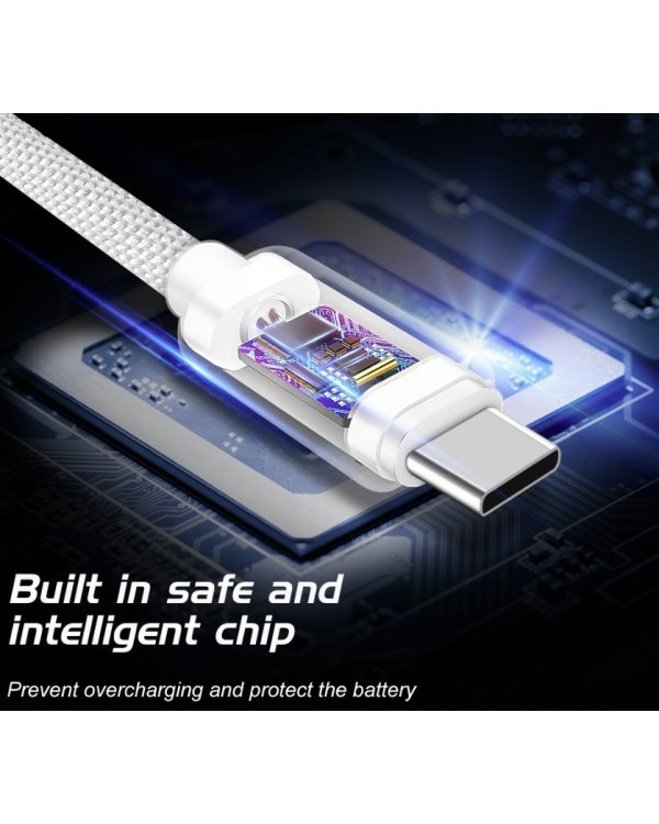 Swissten Textile Fast Charge 3A USB-C / USB-C Кабель для передачи данных и зарядки 1.2m