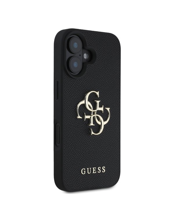 Guess PU Grained 4G Metal Logo Case Чехол для Apple iPhone 16