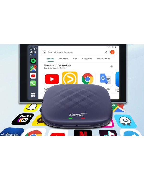 Carlinkit TBOX-Plus 4GB+64GB Беспроводной адаптер для Carplay / Android Auto