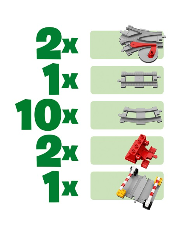 LEGO 10882 DUPLO Railroad Tracks Конструктор