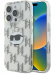 Karl Lagerfeld IML Choupette Head Electroplated Защитный Чехол для Apple iPhone 16 Pro Max
