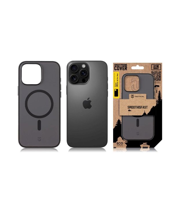 Tactical MagForce SmoothIsFast Cover Защитный чехол для Apple iPhone 16 Pro Max / асфальт