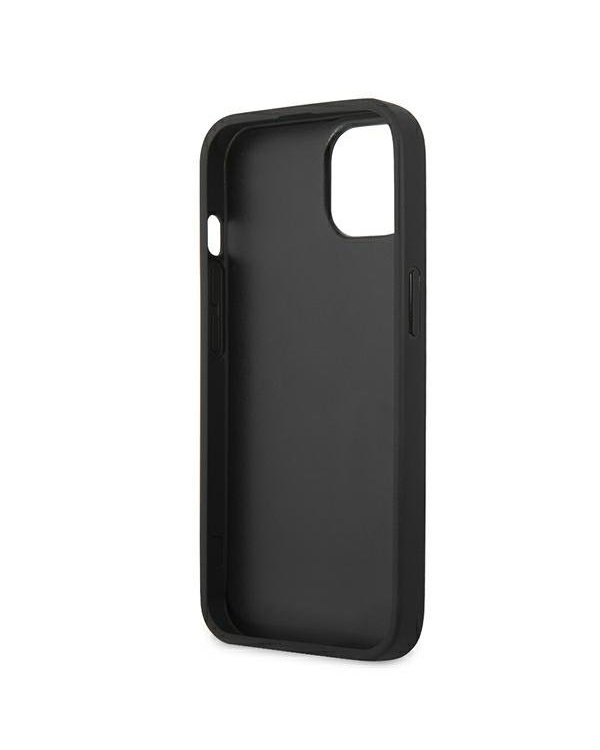 Guess GUHCP13SPSASBBK Saffiano Stripe Back Case Чехол для Apple iPhone 13 Mini Черный