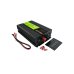 Green Cell PowerInverter Инвертер питания LCD / 12V / 2000 / 4000W / Pure Sine Wave
