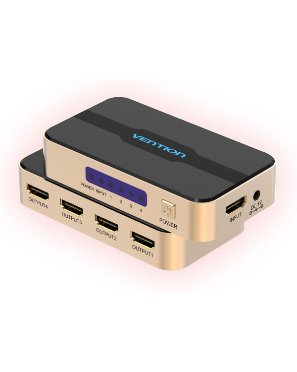 Vention HDMI Cплиттер 1in4 Out / 4K@30Hz / HDMI 1.4 / питание DC 5V