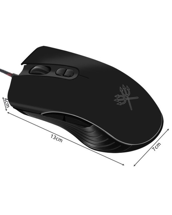 RoGer Gaming Игровая Mышь / RGB / 1200-7200 DPI / USB