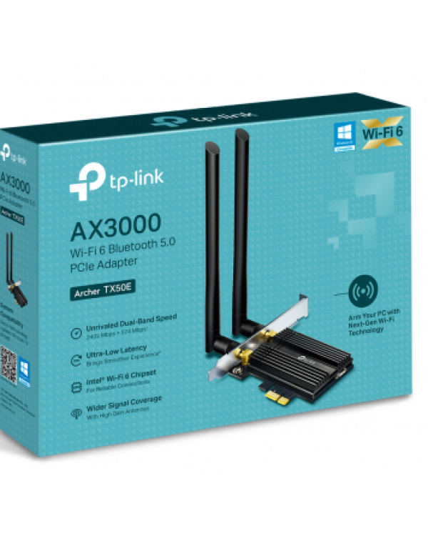 TP-Link Archer TX50E Wi-Fi 6 Bluetooth 5.0 Сетевой Адаптер