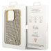 Guess PU Disco Script Metal Case Защитный Чехол для Apple iPhone 15 Pro