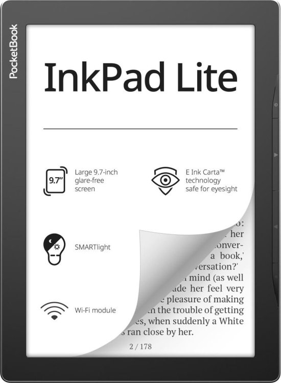 PocketBook InkPad Lite 8GB Wi-Fi Gray Электронная книга (PB970-M-WW)