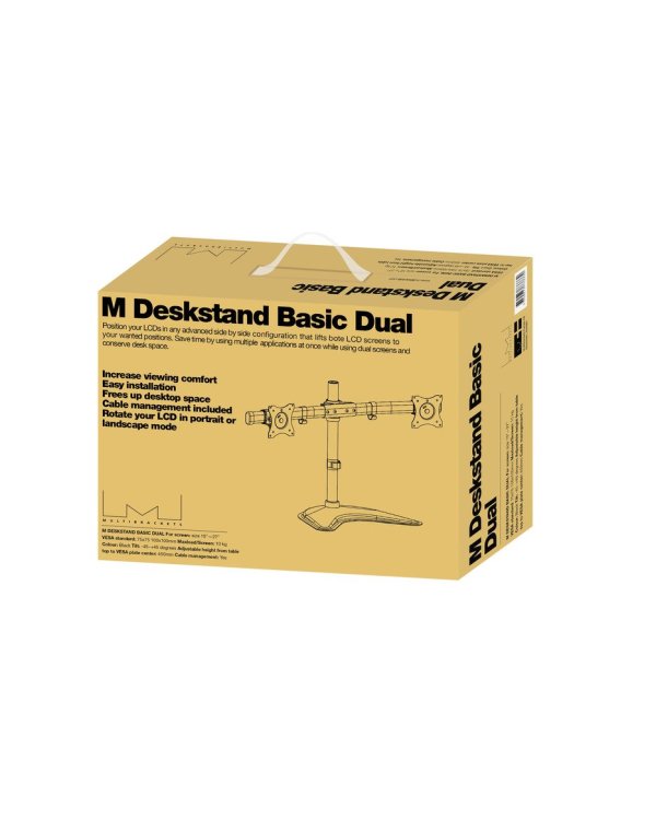 Multibrackets MB-3330 Настольный держатель для 2 мониторов до 27"/ 10kg