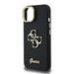 Guess PU Grained 4G Logo Stand Camera Frame Case Защитный чехол для iPhone 13 / чёрный